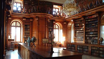 Castle library Hungary