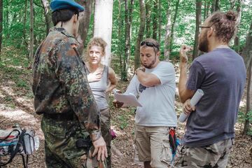 Behind the Scenes at the shooting of The Rabbit Trap in Hungary