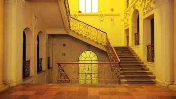 Castle stairway modern Hungary