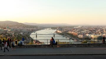Danube River bridge in Hungary